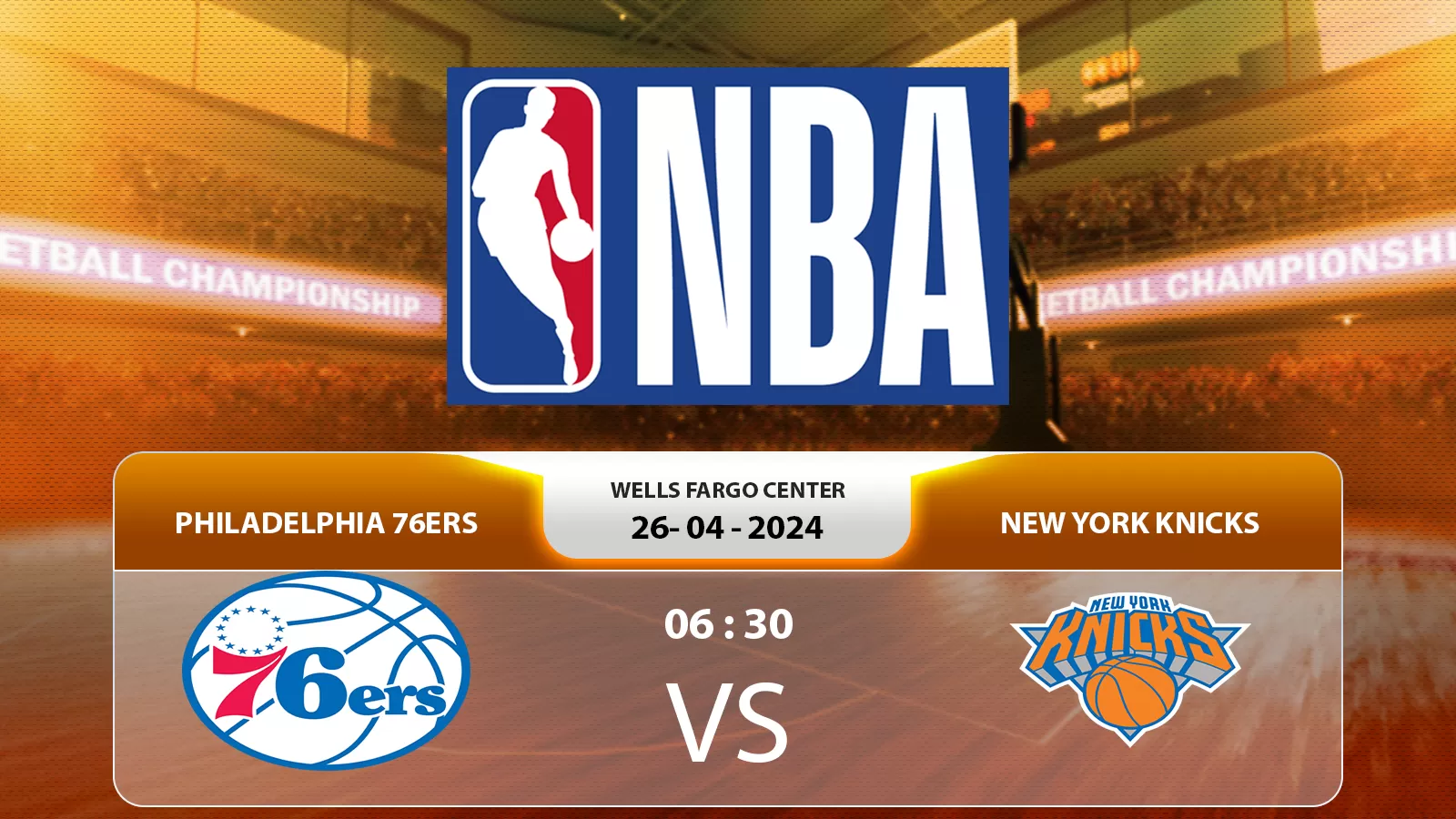 Philadelphia 76ers đấu với New York Knicks 6h30 26/4/2024