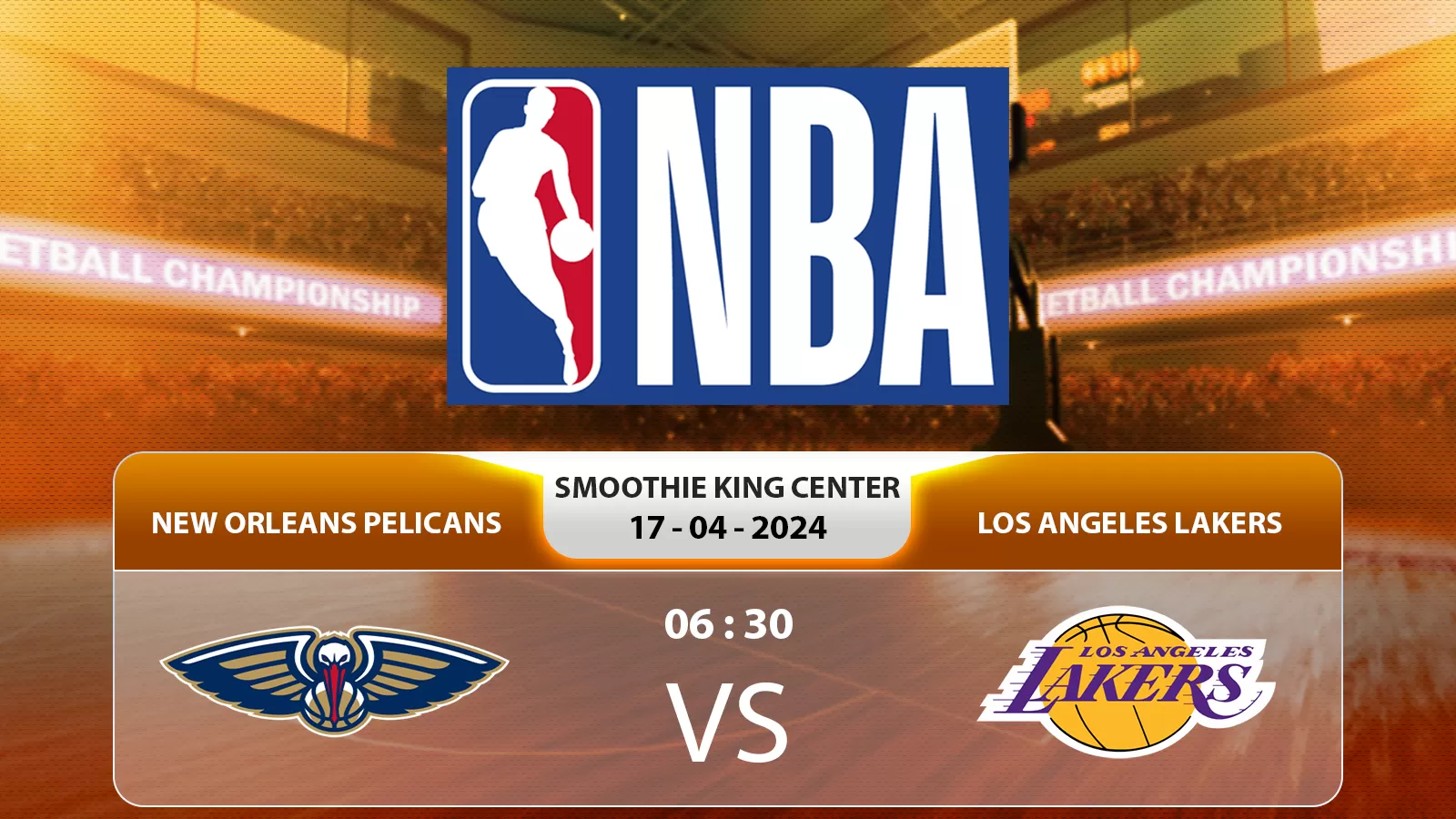 New Orleans Pelicans đấu với Los Angeles Lakers 6h30 17/4/2024: dự đoán tỷ số