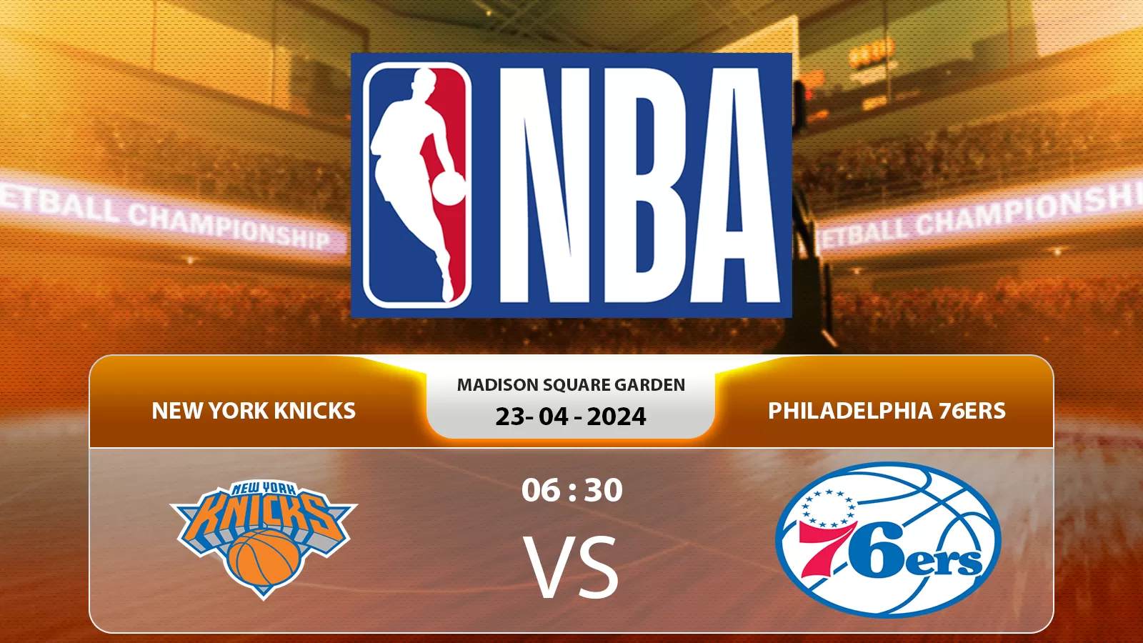 New York Knicks đấu với Philadelphia 76ers 6h30 23/4/2024: dự đoán