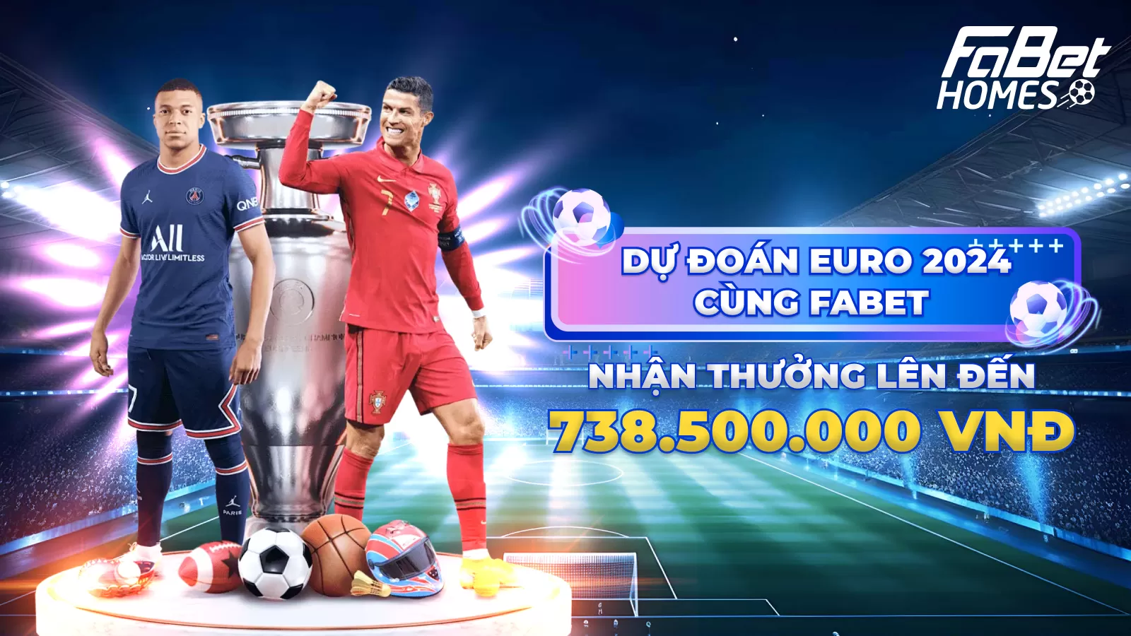 Dự đoán Euro 2024 cùng Fabet, giải thưởng cao nhất lên tới 738 triệu đồng
