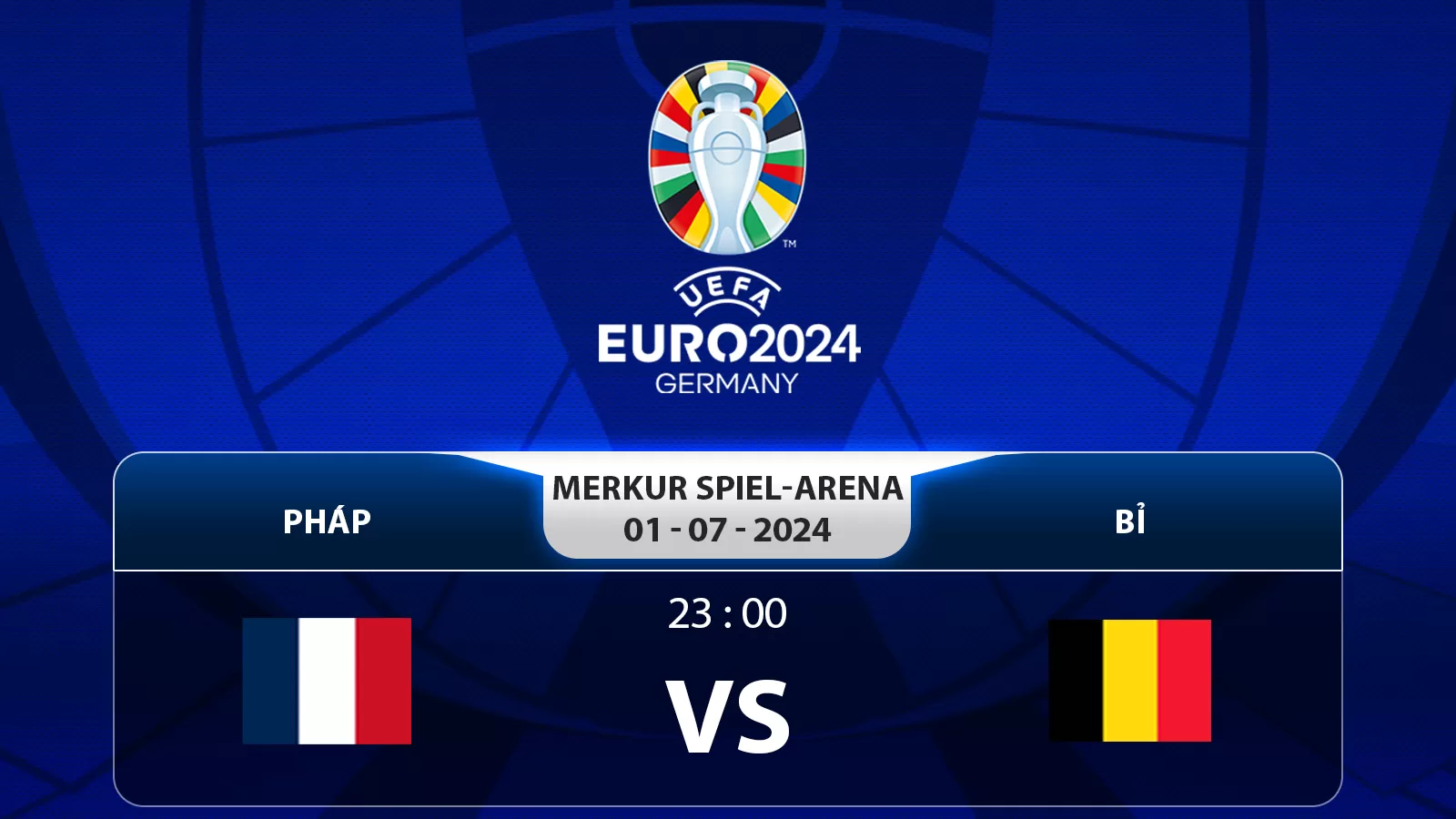 Nhận định, soi kèo Pháp vs Bỉ 23h00 01/7/2024 - Vòng 1/8 Euro 2024
